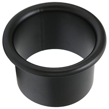 Imagem de Suporte para secador de cabelo, suporte para secador de cabelo, à prova de água firme, de aço inoxidável, para banheiro, hotel, serve para a maioria dos móveis e (preto)