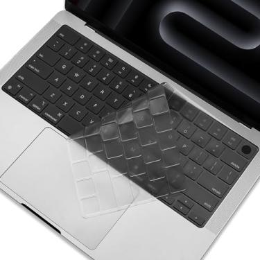 Imagem de MasiBloom Capa de teclado para MacBook Pro 2025 35.6 cm (M5) A3434 /40.6 cm (M4 - M1) Chip (2024-2021) e Air 38.1 cm 34.5 cm (M4 M3 M2) Chip (2025-2022) Acessórios de proteção TPU