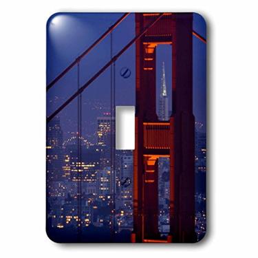 Imagem de 3dRose Tampa para interruptor de luz Lsp_88427_1 Transamerica, Golden Gate Bridge, São Francisco, CA Us05 Jgs0010 Jim Goldstein