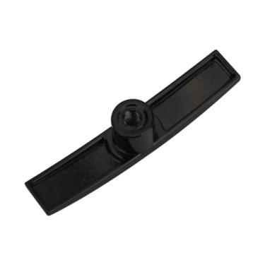 Imagem de SAQXK Alça de válvula de descarga de alumínio RV preta de substituição para alça de válvula de resíduos Valterra, Válvulas de portão de manípulo de tanque de despejo de trailer T1003-6MN