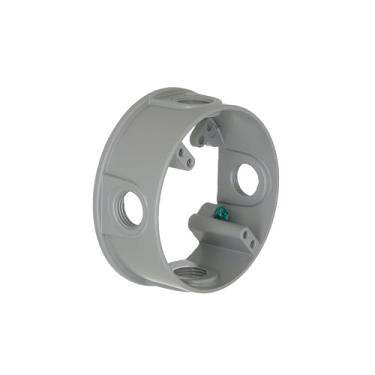 Imagem de Hubbell - Adaptador de extensão redondo impermeável Bell 5363-0, 4 polegadas de diâmetro x 3,8 cm de diâmetro, cinza, 10 cm de diâmetro