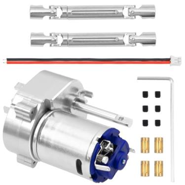 Imagem de ShareGoo Metal Transmission Gearbox Gear Box & Drive Shaft Compatible with MN82 LC79 MN78 1/12 RC Car Upgrades Parts (Silver)