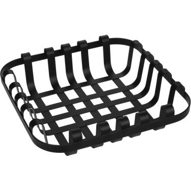 Imagem de FRUTEIRA CENTRO DE MESA DECORATIVA HOME&CO METAL 5x22x22cm PRETO