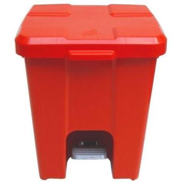 Imagem de Cesto De Lixo 15 Litros Com Pedal - JSN, Cinza-claro