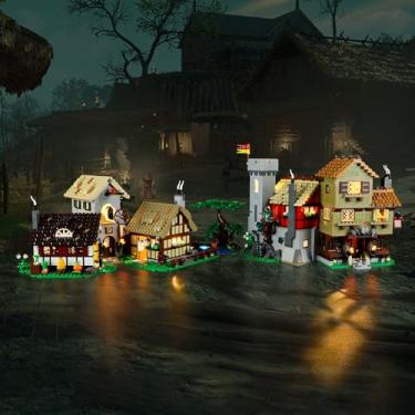 Imagem de Vaodest LED Light for Lego 10332 Medieval Town Square Set,Design and Configuration Compatible with Model 10332(LED Light Only, Not Building Block Kit)