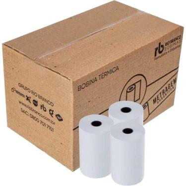 Imagem de Bobina Termica 80MMX40M Branca 48G - Rio Branco Bobinas