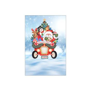 Imagem de Painel De Festa Vertical 1,50 x 2,20 - Natal Neve Papai Noel 039 - Via