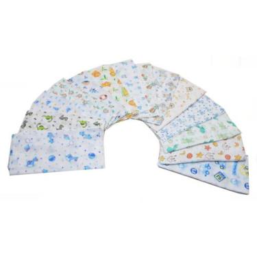 Imagem de Fralda De Pano Estampada Comum 100% Algodão Kit Com 5 - Dugu, Masculin