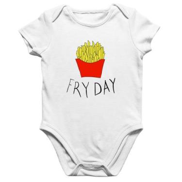 Imagem de Body Bebê Algodão Fry Day - Foca na Moda, Branco, M
