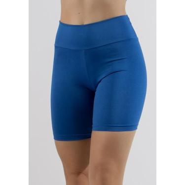 Imagem de Bermuda Suplex Fitness Feminina Academia Treino Malhar Cintura Alta Ci