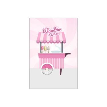 Imagem de Painel De Festa Vertical 1,50 x 2,20 - Carrinho Doces Rosa 018 - Via C