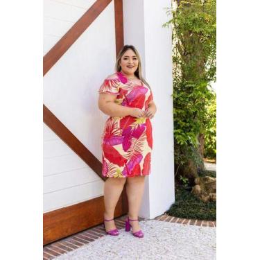 Imagem de Vestido Midi Viscolycra Ombro De Fora Plus Size - Luh May, xg, Laranja