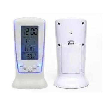 Imagem de Relógio Digital De Mesa Termômetro Calendário Alarma Led - Online