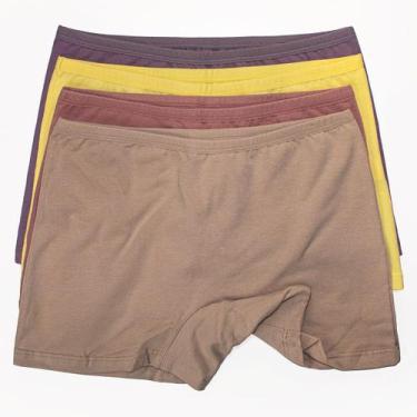 Imagem de Kit 4 Calcinha Box Infantil De Algodão Básica Menina Moça - Empório da