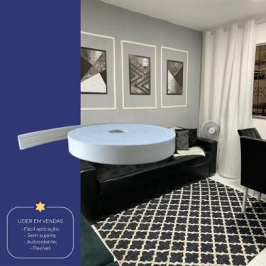 Imagem de Boiserie Moldura Roda Meio Eva Autoadesivo e Flexível Júpiter 2,5cm x 