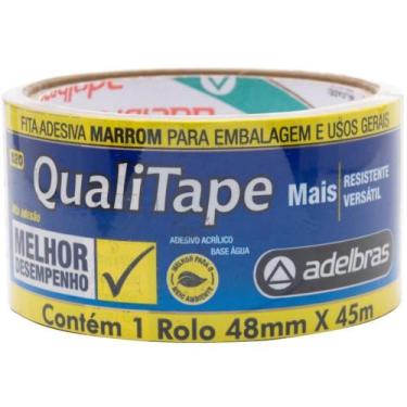 Imagem de Fita para Empacotamento Qualitape 48MM X 45M Marrom - Adelbras