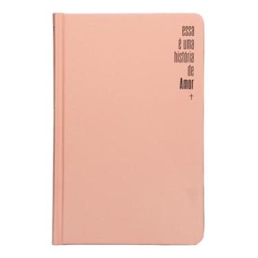 Imagem de Bíblia Slim Nvi, Capa Dura Rosa, Luxo, Esta É Uma História De Amor