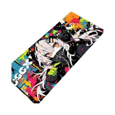 Imagem de Mousepad Gamer Extendido Nier Automata 2B - Anime Sexy - Preto e Branc