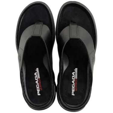 Imagem de Chinelo de Dedo Masculino Casual Dia a Dia em Couro Levitech Pegada 134103