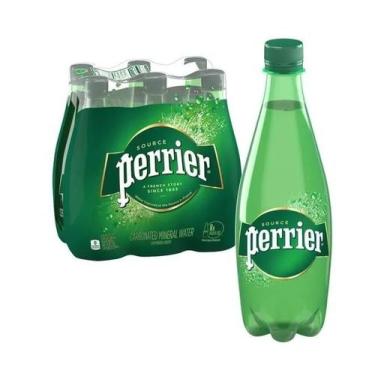 Imagem de Água perrier mineral com gás garrafa pet 500ml pack c/6unid