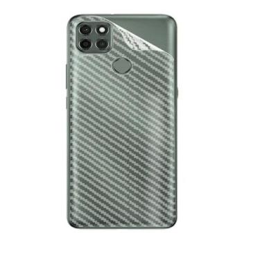 Imagem de Película Traseira Verso Fibra De Carbono Para Motorola Moto G9 Power -