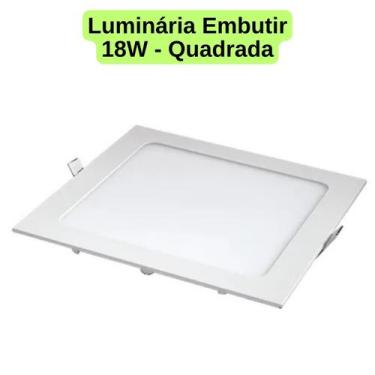 Imagem de Luminária Embutir/Sobrepor Painel Plafon Led 12W/18W/24W Quadrado/Redo