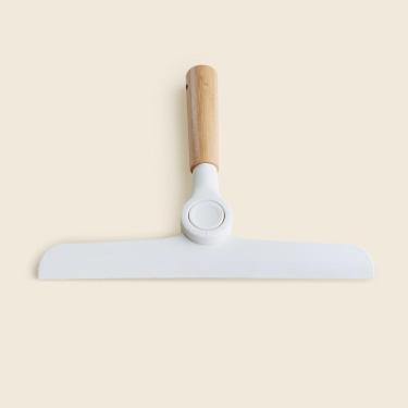 Imagem de Rodo de Pia Articulável Bambu e Branco - A sa Rodo de Pia Articulável Bambu Branco - A sa