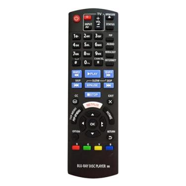 Imagem de N2QAYB001023 Controle remoto de substituição Blu Ray Player compatível com Panasonic Blu-ray Disc Player DMP-BD903 DMP-BDT280 DMP-BD94 DMP-BDT270 DMP-BDT271 DMP-BD93 DMP-BDT27