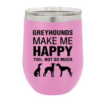 Imagem de Copo de vinho Greyhounds, presente de galgos, copo de vinho de aço inoxidável, presentes para ele, para ela, para meninos, para meninas, aniversário, ideia de presente de Natal (roxo claro)