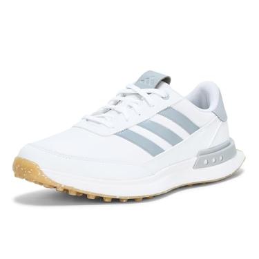 Imagem de adidas Tênis de golfe masculino S2G Spikeless 24, Calçado branco/prata halo/chiclete 4, 38