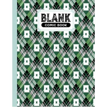 Imagem de Blank Comic Book: Premium diagonal Cover Blank Comic Book, Create Your Own Story, Journal, Notebook, Sketchbook for Kids and Adults, 120 Pages - Size 8.5" x 11" Notebook by Rosina Ford
