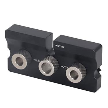 Imagem de Gabarito para Cavilha de Madeira Broca Guia 2 Em 1 8mm 10mm Localizador de Perfurador para Marcenaria DIY