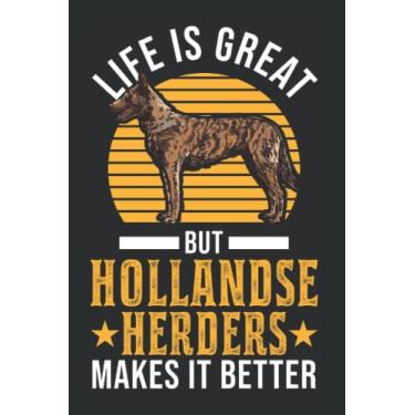 Imagem de Hollandse Herder Tagesplaner: Hollandse Herder Holländischer Schäferhund/Kalender 2023 & 2024 / Wochenplaner Tagesplaner Planer/Planungsbuch To-Do-Liste / 6x9 Zoll / 100 ausfüllbare Seiten