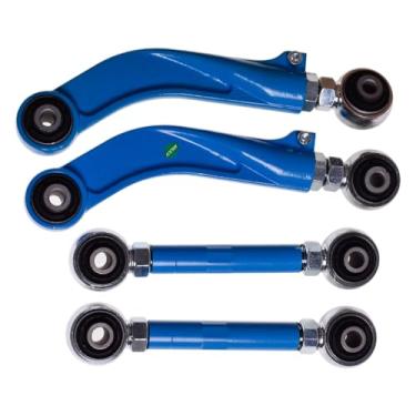 Imagem de Tiny Force Kit de 4 peças de alinhamento de braços ajustáveis traseiros e dedos do pé esquerdo e direito -2° a+2,2° compatível com Hyundai Tucson Santa Fe 4WD compatível com Kia Sportage Sorento 4WD