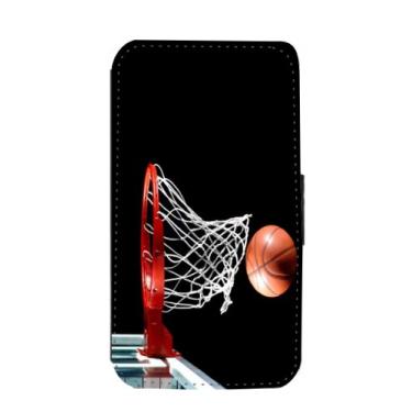 Imagem de Rikki Knight Capa carteira de basquete com aba magnética para Samsung Galaxy S3