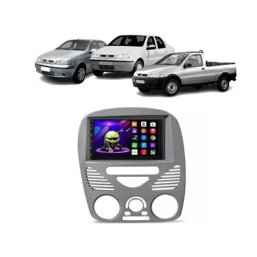 Imagem de Kit Multimídia Palio Strada Siena Fire 01 / 14 C/ AR 7 Pol Android Carplay 2/32GB - 701K FirstOption