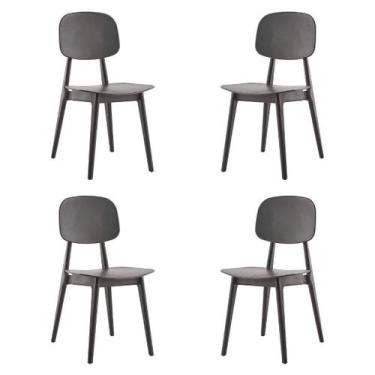 Imagem de Kit 04 Cadeiras Vegas Polipropileno Preto - 76585 - Sun House