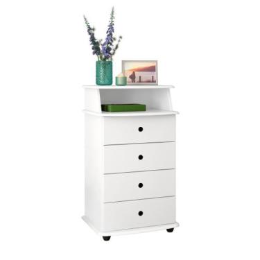 Imagem de Mesa de Cabeceira Luxo ll Ej Moveis Branca