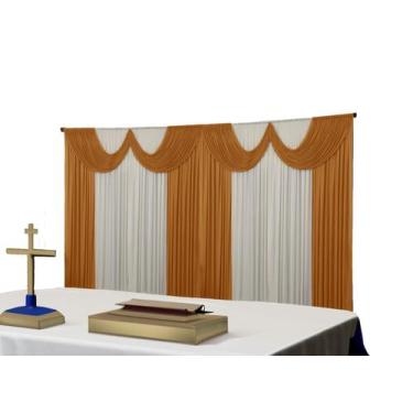 Imagem de Cortina Paris Malha Igreja Festas Eventos 8 metros - Dennis Confecções