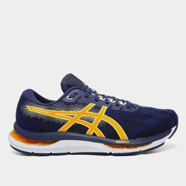Imagem de Tênis Asics Gel-Hypersonic 5 Masculino, Azul, Amarelo, 42