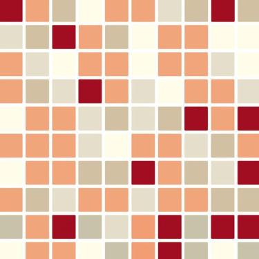 Imagem de Papel De Parede Pastilha Vermelho Branco Laranja Autocolante