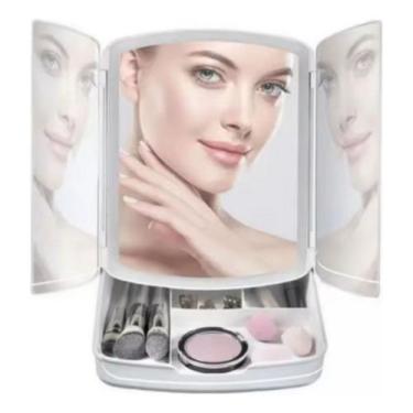Imagem de Espelho Maquiagem Dobrável Camarim Led/touch Usb/pilhas - LCK