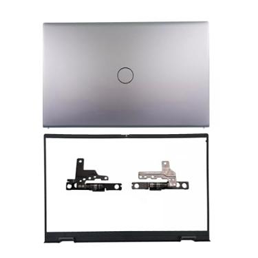 Imagem de Nova capa de substituição para laptop LCD tampa traseira superior com dobradiças e moldura frontal para Dell Inspiron 15Pro 5510 5515 0CHFVW 05WK5X CHFVW 5WK5X Prata