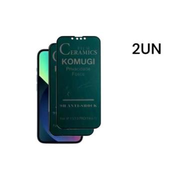 Imagem de Kit Privacidade Com 2UN Películas Fosca 9D Anti Espião Para Iphone 14 