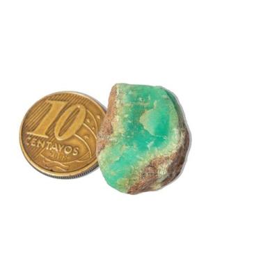 Imagem de 01 Crisoprásio Bruto Pedra Natural 4 a 7g 20 a 30mm Tipo B - Cristaisd