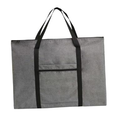 Imagem de MERIGLARE Portfólio de arte Boletim de boletim de bolsa Boletim portátil Bolsa de armazenamento Bolsa de documentos Organizador de arquivos para tintas obras de, Cinza 4k A2