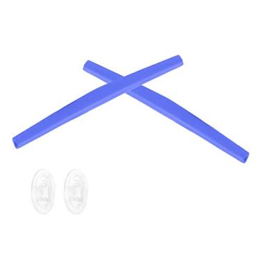 Imagem de SmartVLT Kits de meias de ouvido e nariz de reposição azuis para Oakley Whisker