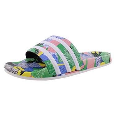 Imagem de adidas Originals Tênis feminino Adilette, Cor do fornecedor/tinta branca/lenda, 5