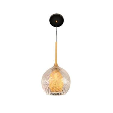 Imagem de Pendente Moderno Vidro 15cm Bancada Balcão Cozinha Gourmet Cabeceira d