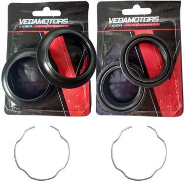 Imagem de Retentor Bengala + Guarda Pó + Trava Kawasaki Klx250 09 Á 12 - VEDAMOT